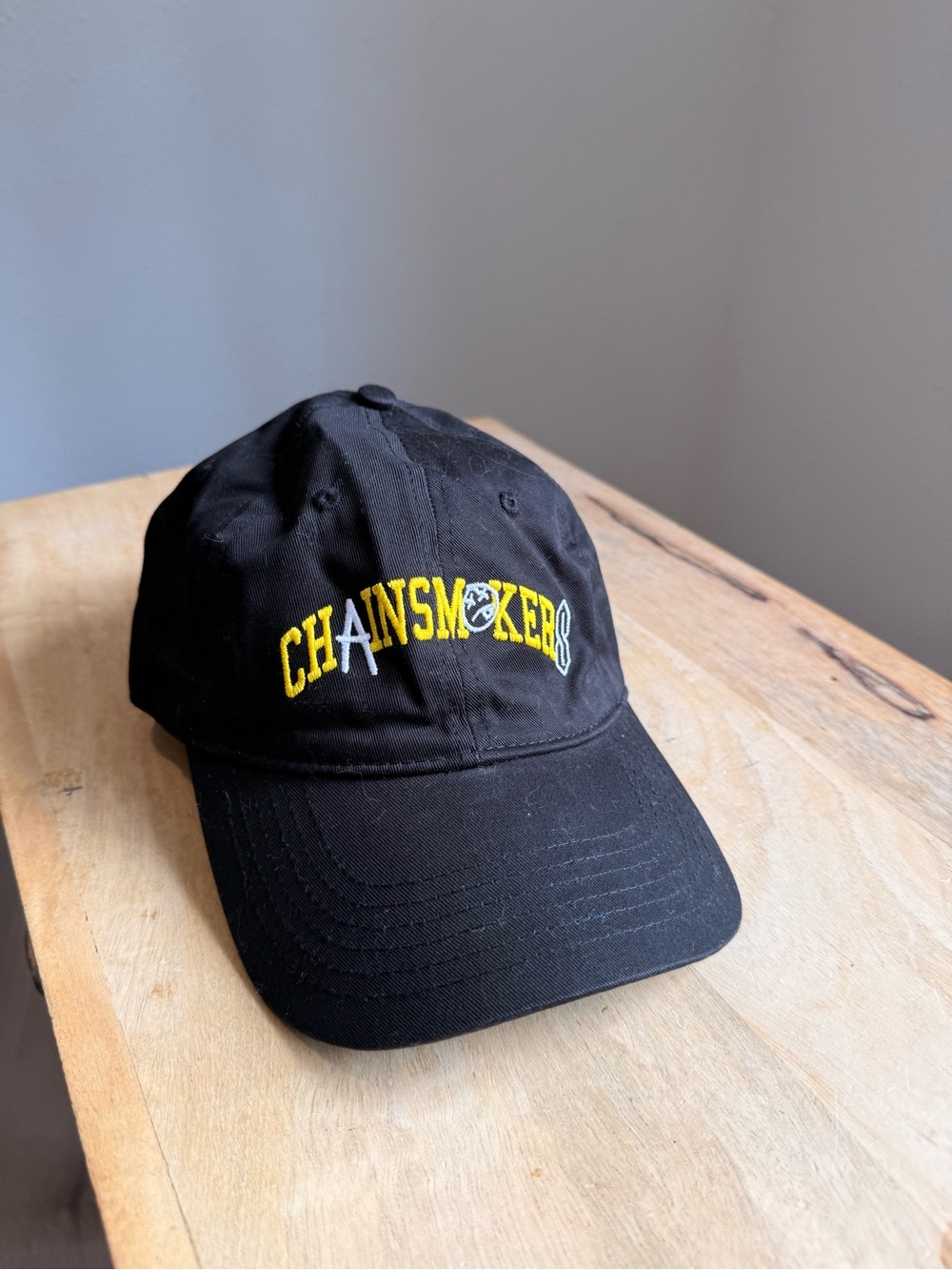 Chainsmokers tour black canvas SnapBack baseball cap